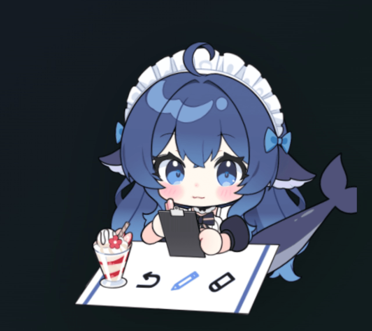 Andersen216/dsh-whale-girl-live2d 预览 preview
