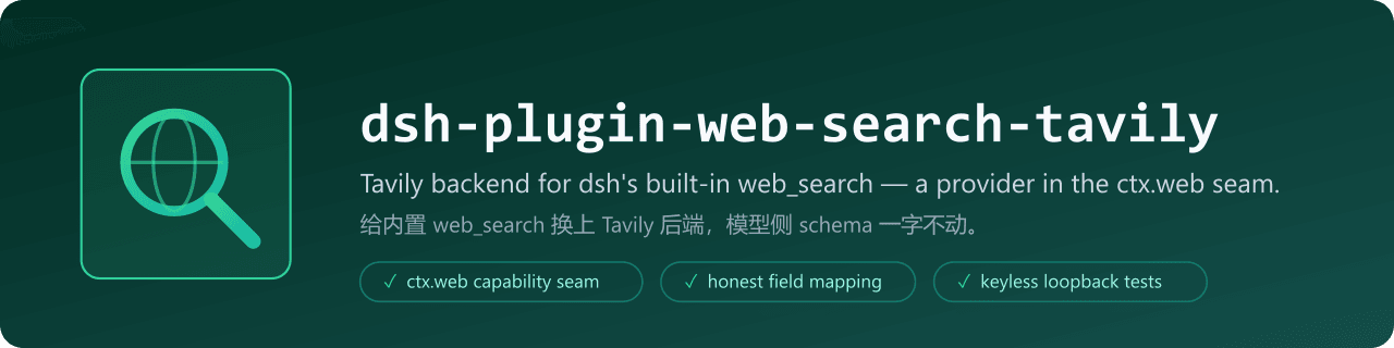 coderdailyone/dsh-plugin-web-search-tavily 预览 preview