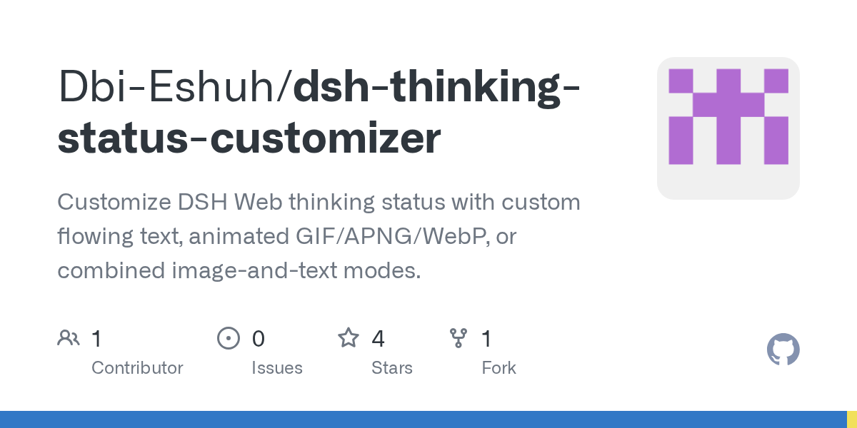 Dbi-Eshuh/dsh-thinking-status-customizer preview
