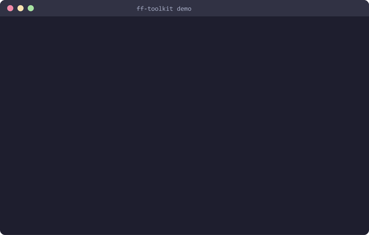 inthepond/ff-toolkit 预览 preview